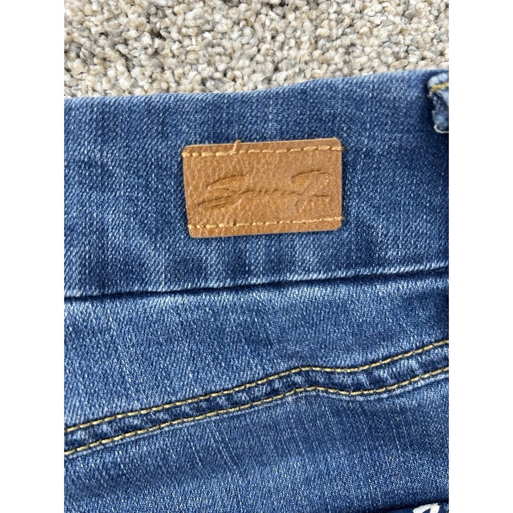 SEVEN 7 SKINNY JEAN SIZE 12 BLUE DENIM LADIES JEANS RN#109890 - Picture 10 of 10